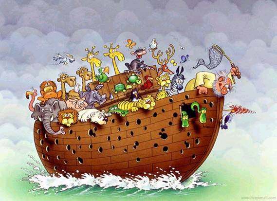 Tot ce trebuie sǎ stiu despre viatǎ am invǎtat de la Arca lui Noe: 1: Nu rata barca. 2: Aminteste-ti  cǎ...